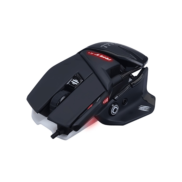 Mouse Gamer Mad Catz Óptico El Auténtico R.A.T. +4, Alámbrico, USB A, 7200DPI, Negro