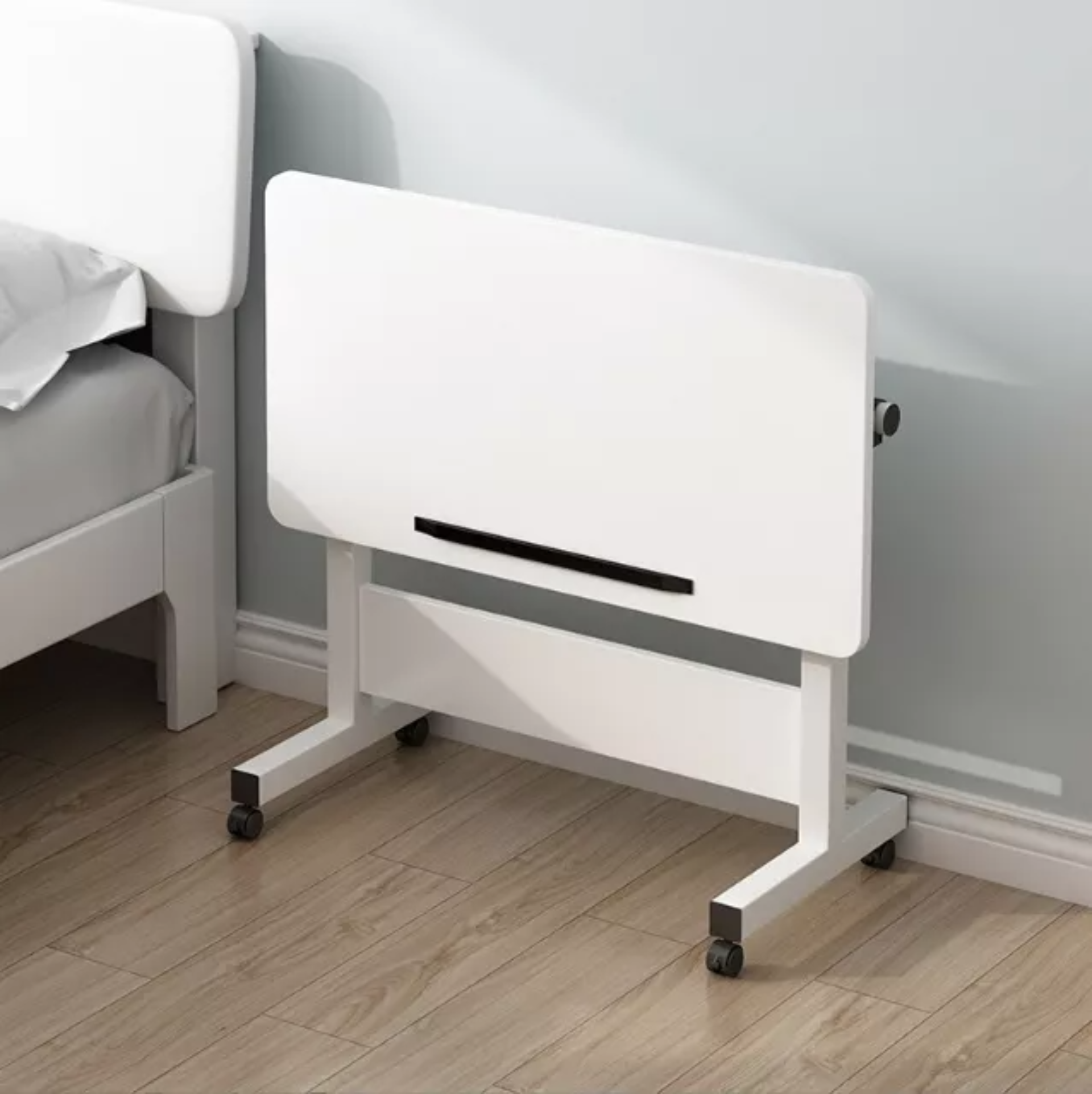 Mesa Rectangular Móvil Con Altura Regulable P/laptop 80×40cm
