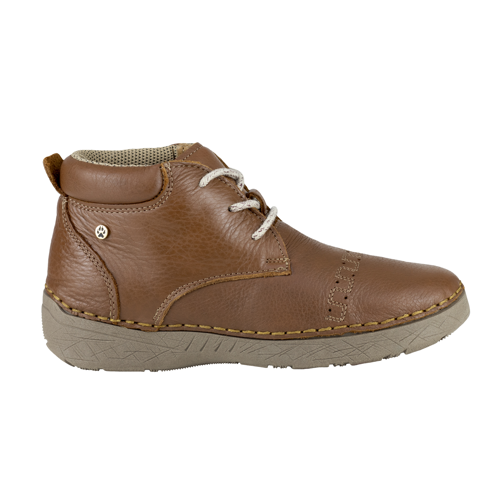 Botines Cortos Mujer Lobo Solo Con Agujeta 5682 Cedro Confort