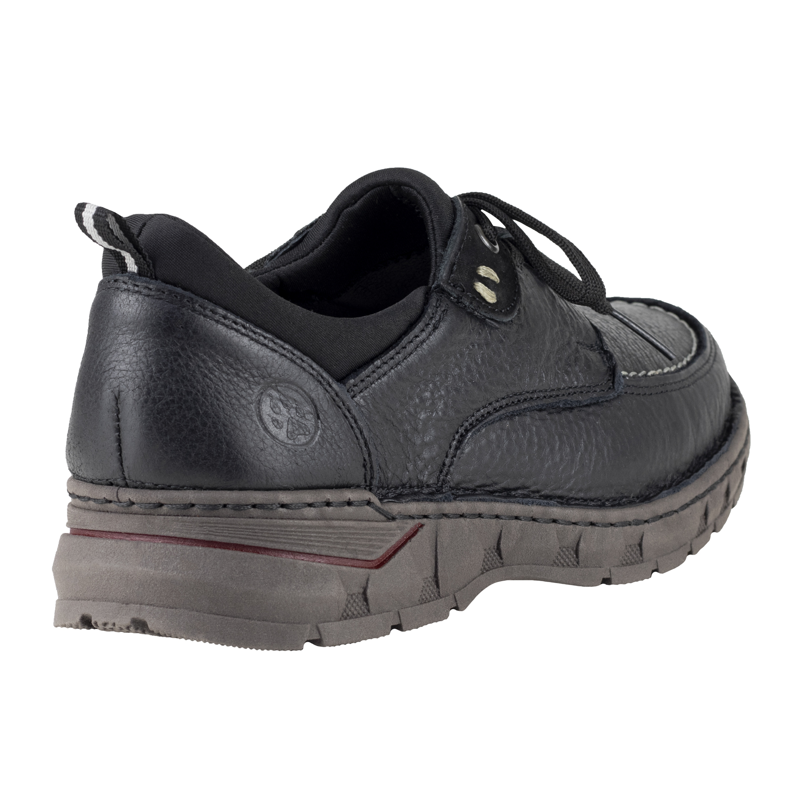 Zapato Negro Para Hombre Cocido Choclo Lobo Solo 9083 Graneado