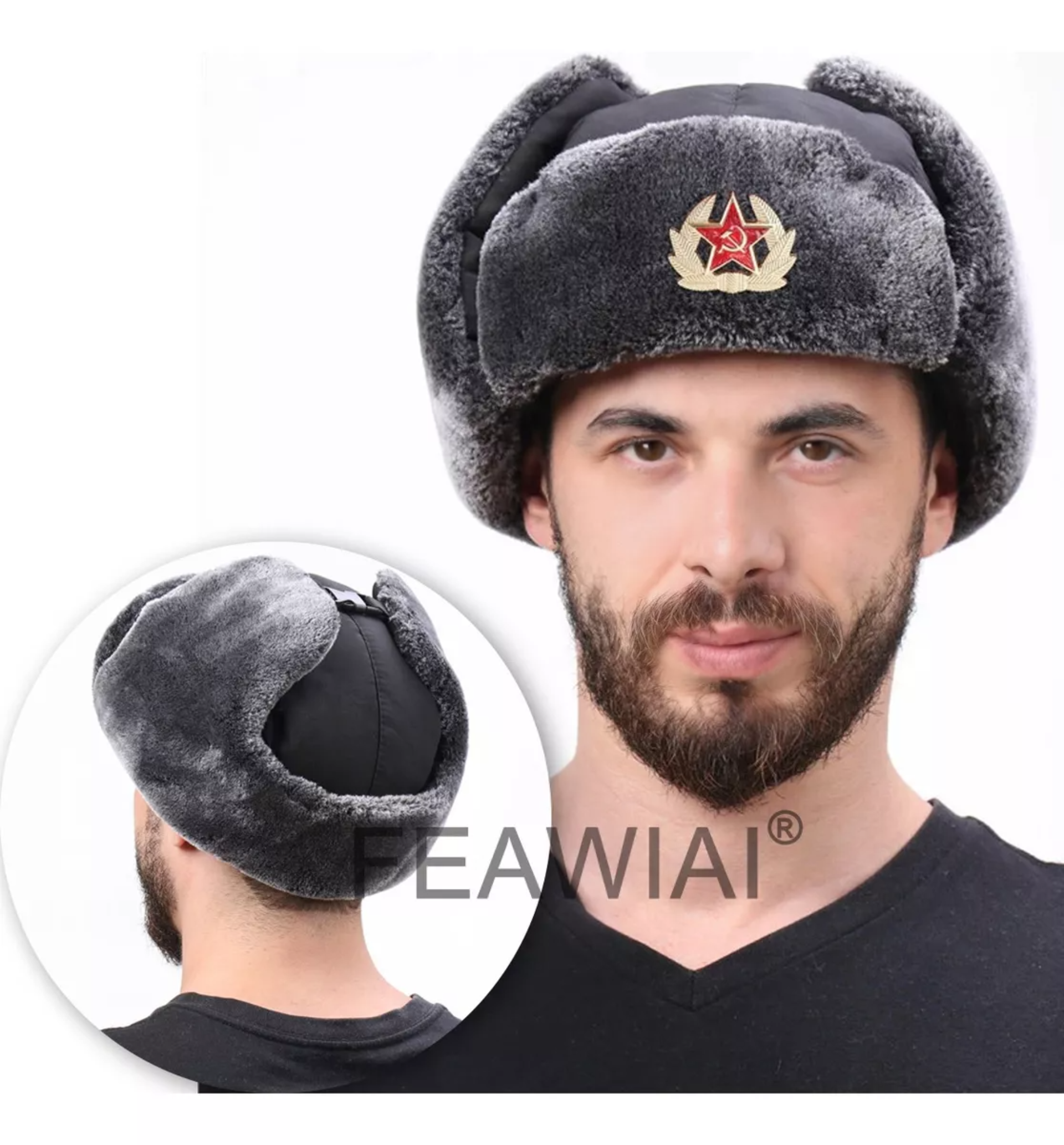 Gorro Ruso Térmico Esquí Aviador Cubre Cara Invierno