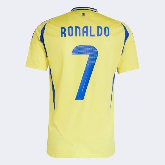 Nuevo! Jersey Al Nassr Arabia 2024/2025 Titular Local Amarillo Cristiano Ronaldo CR7  Talla M