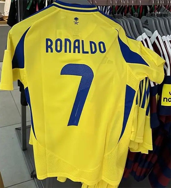 Nuevo! Jersey Al Nassr Arabia 2024/2025 Titular Local Amarillo Cristiano Ronaldo CR7  Talla M