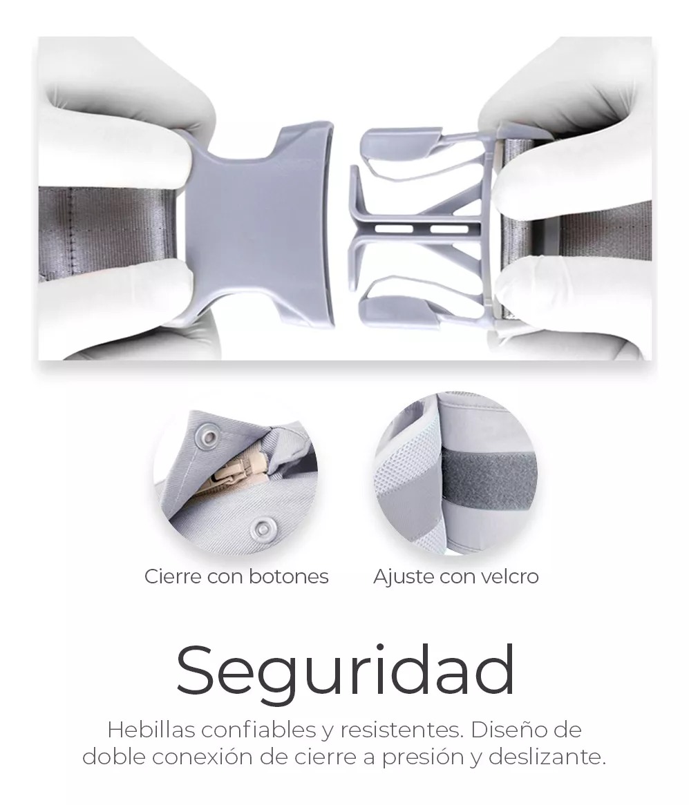 Cangurera Portabebé Raganet Mochila Multifuncional Con Asiento Bebé Color 