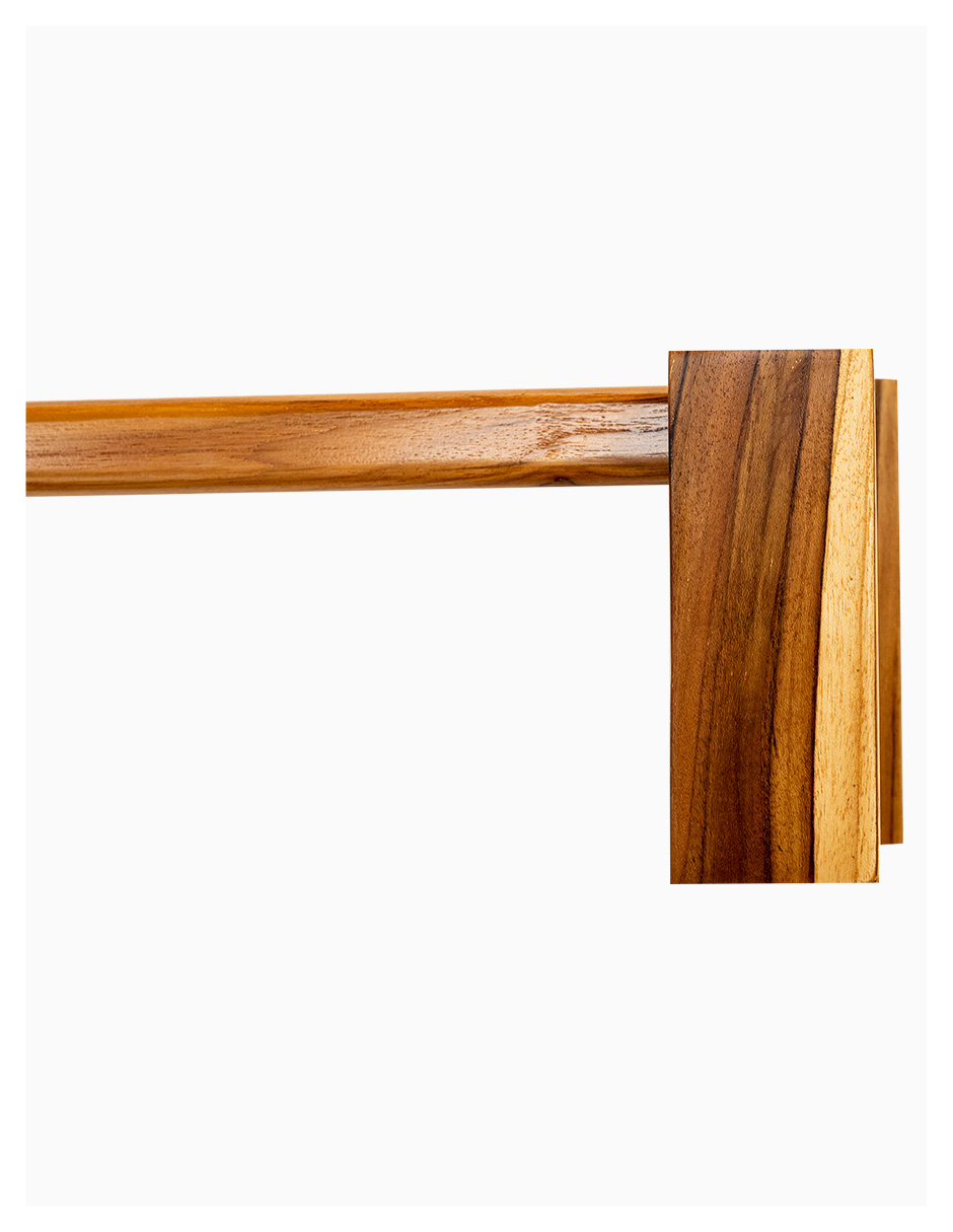 Cortinero Artesanal de Madera Riviera Alto Teka 2.40 m