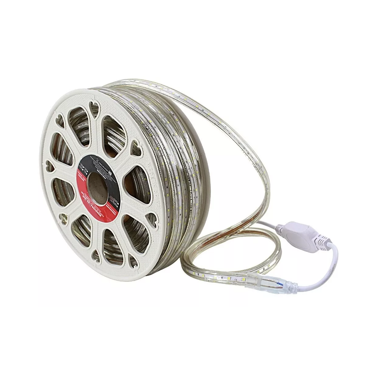 Manguera Tira Led Luz Plana Uso Exterior 25m Color De La Luz Blanco Cálido
