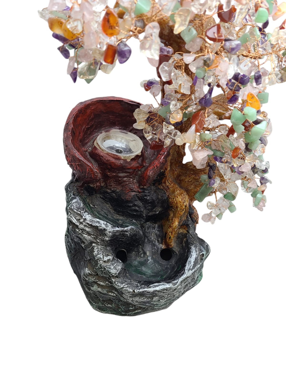 Fuente De Arbol Feng-shui Con Cuarzo Jumbo