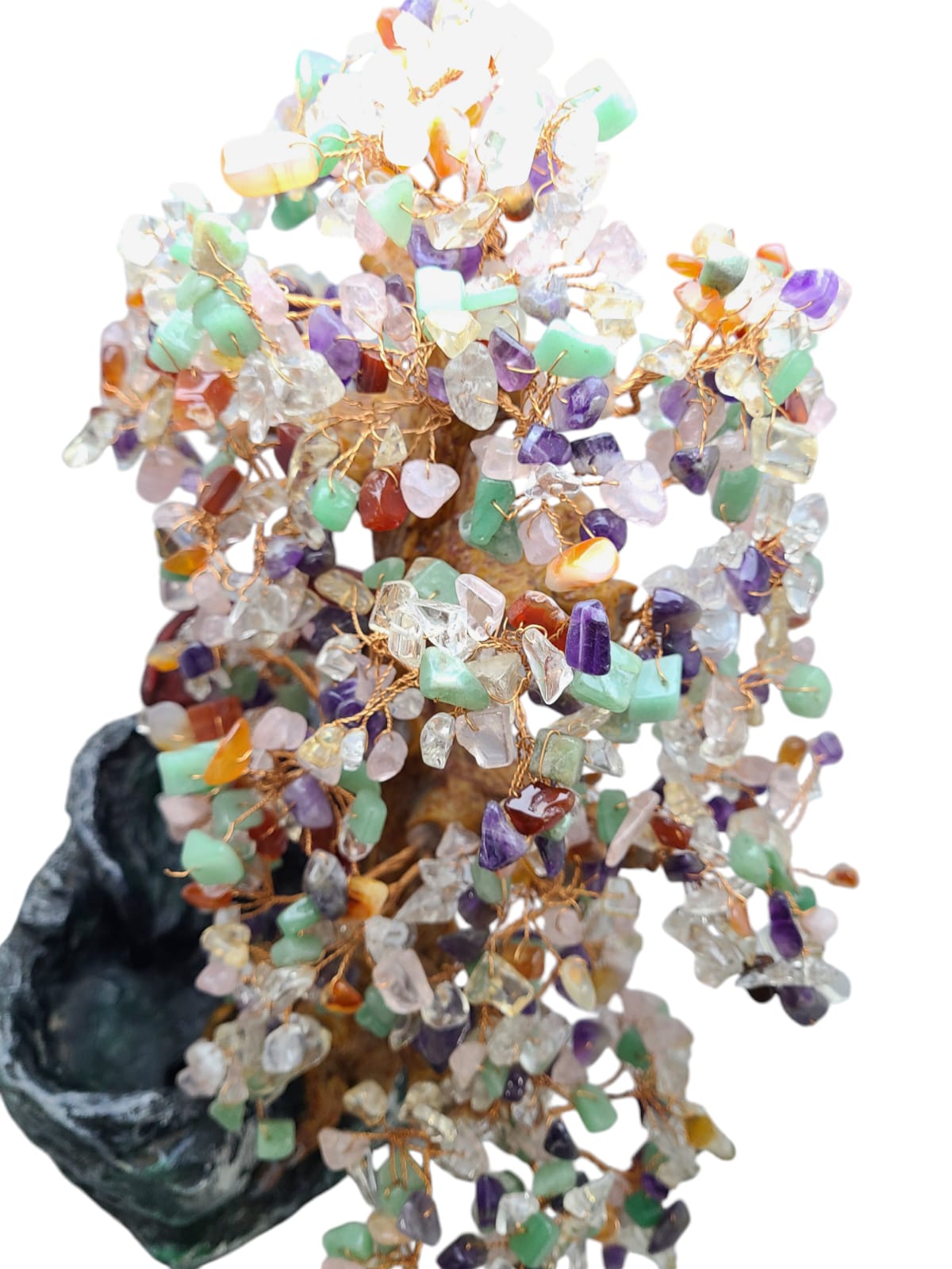 Fuente De Arbol Feng-shui Con Cuarzo Jumbo