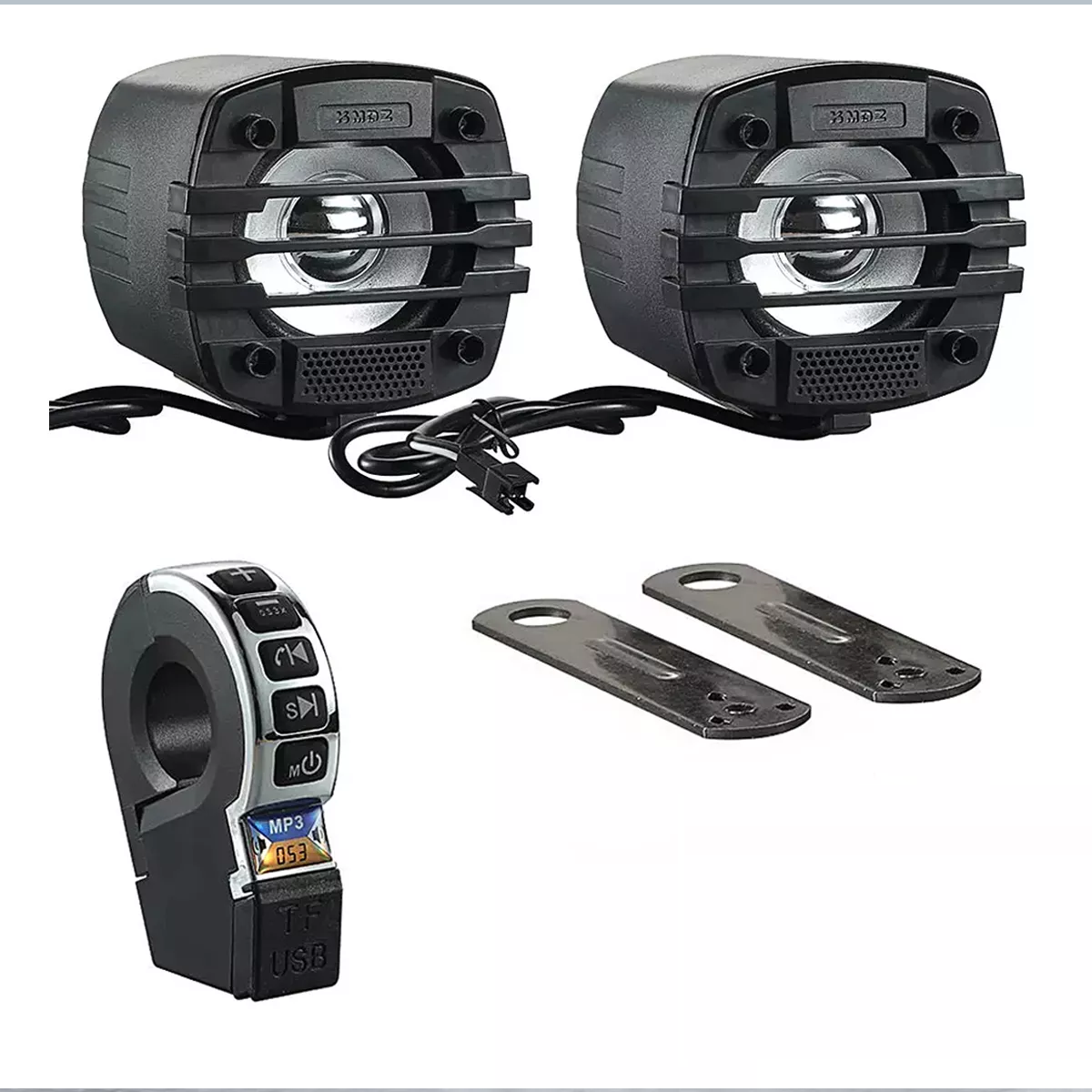 Bocinas Moto Bluetooth Amplificador Bluetooth Carga Universa