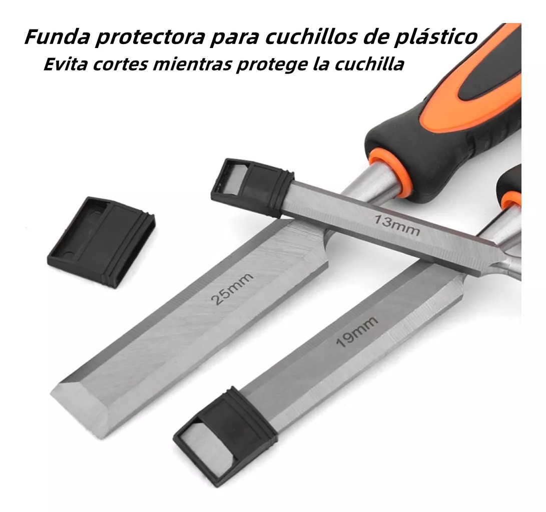 Cinceles De Madera Para Carpintería C/caso Y Afilar Formones