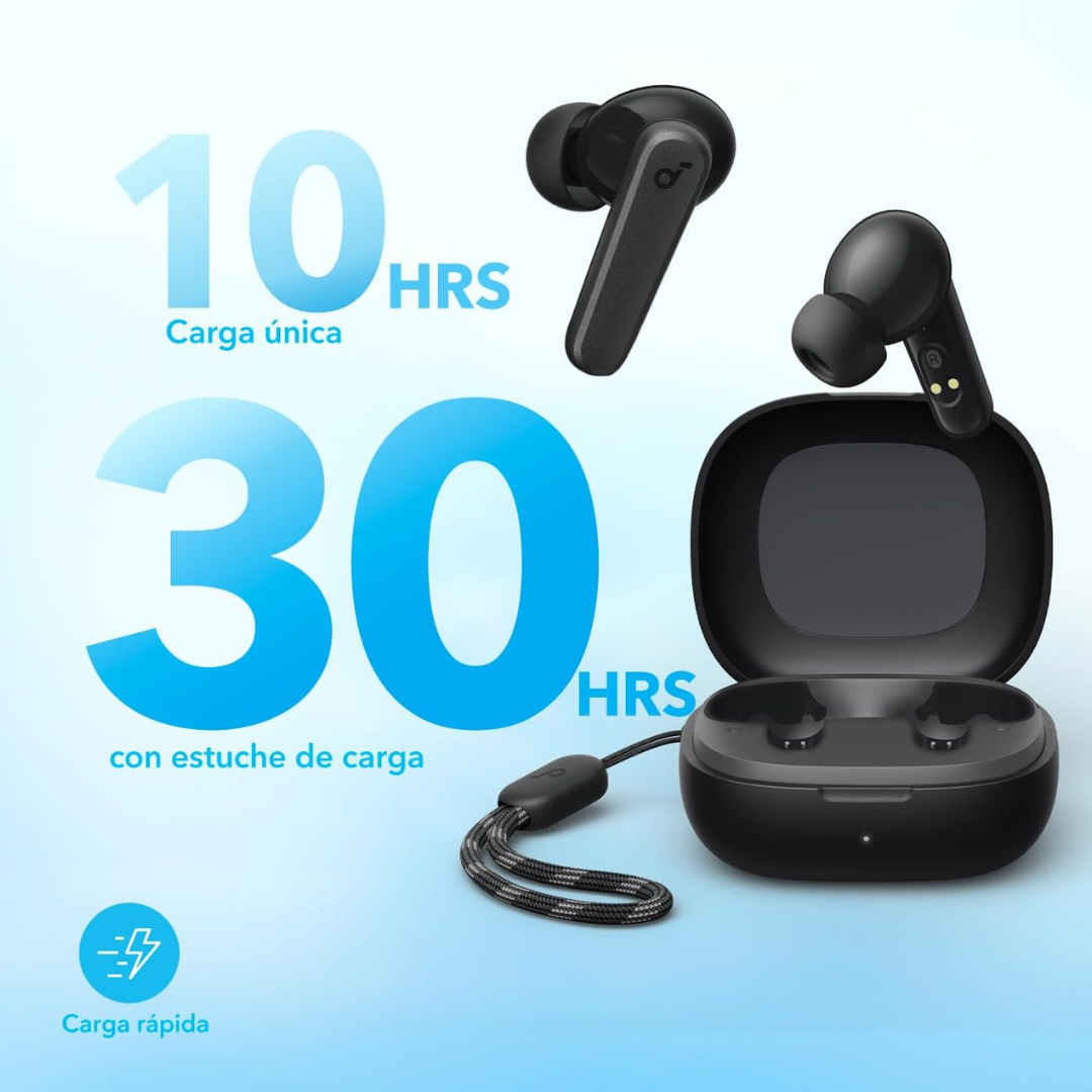 Anker Soundcore P20i Auriculares Inalámbricos Bluetooth, 30H Reproducción, Big Bass, IPX5