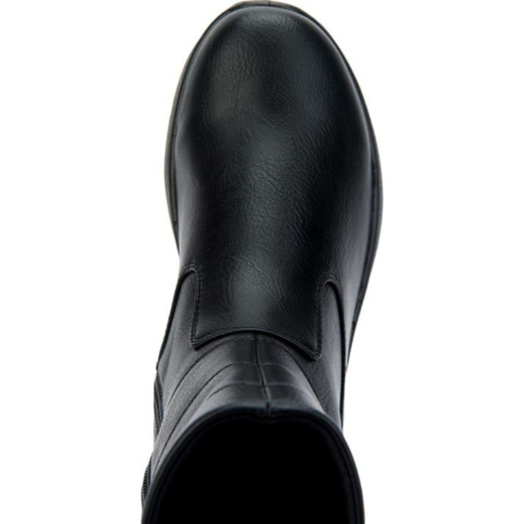 Bota para mujer, tipo confort, con detalle de botón y forro afelpado, color negro, marca Shosh, 1103857