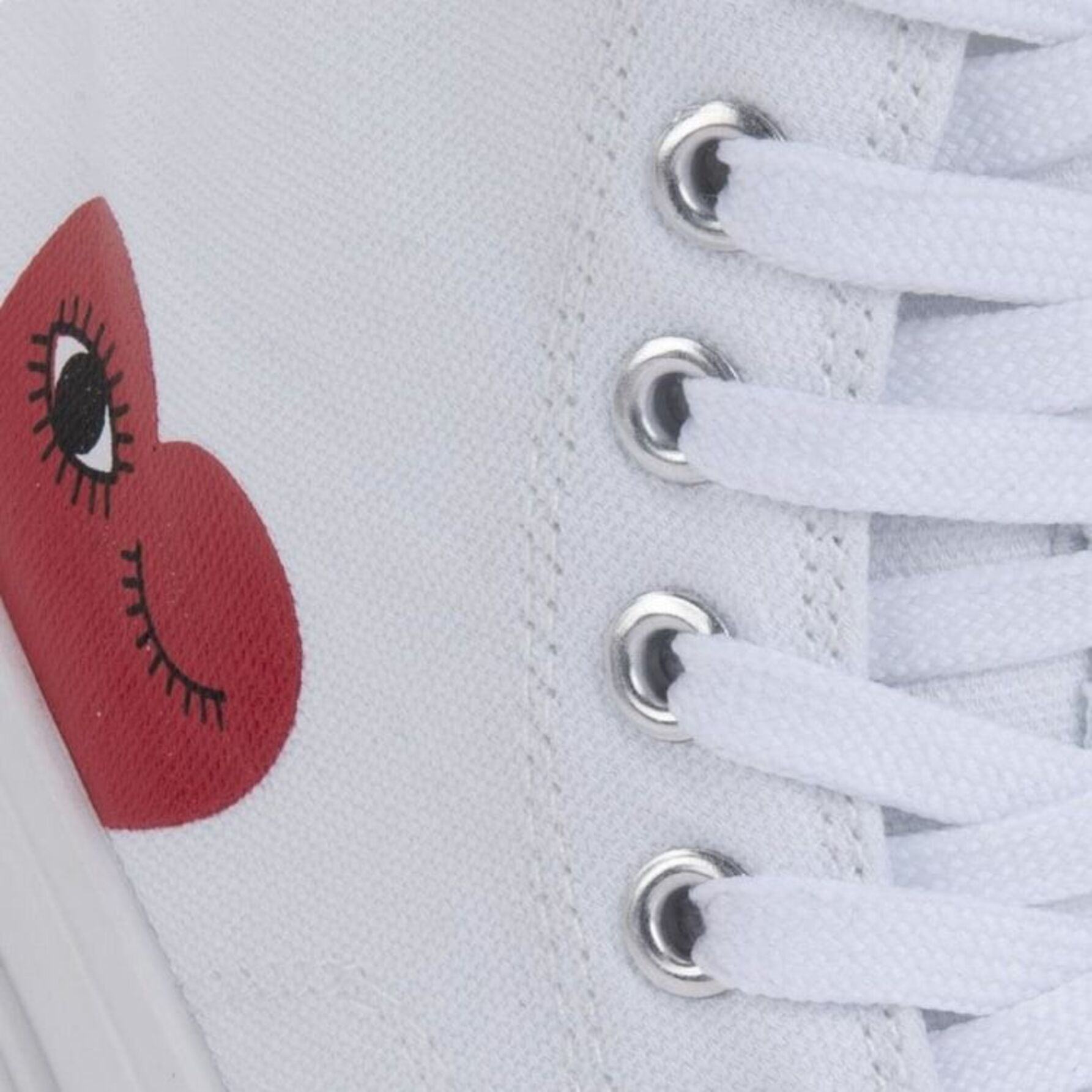 Tenis botín para mujer, con estampado de corazón, color blanco, estilo urbano 1106849