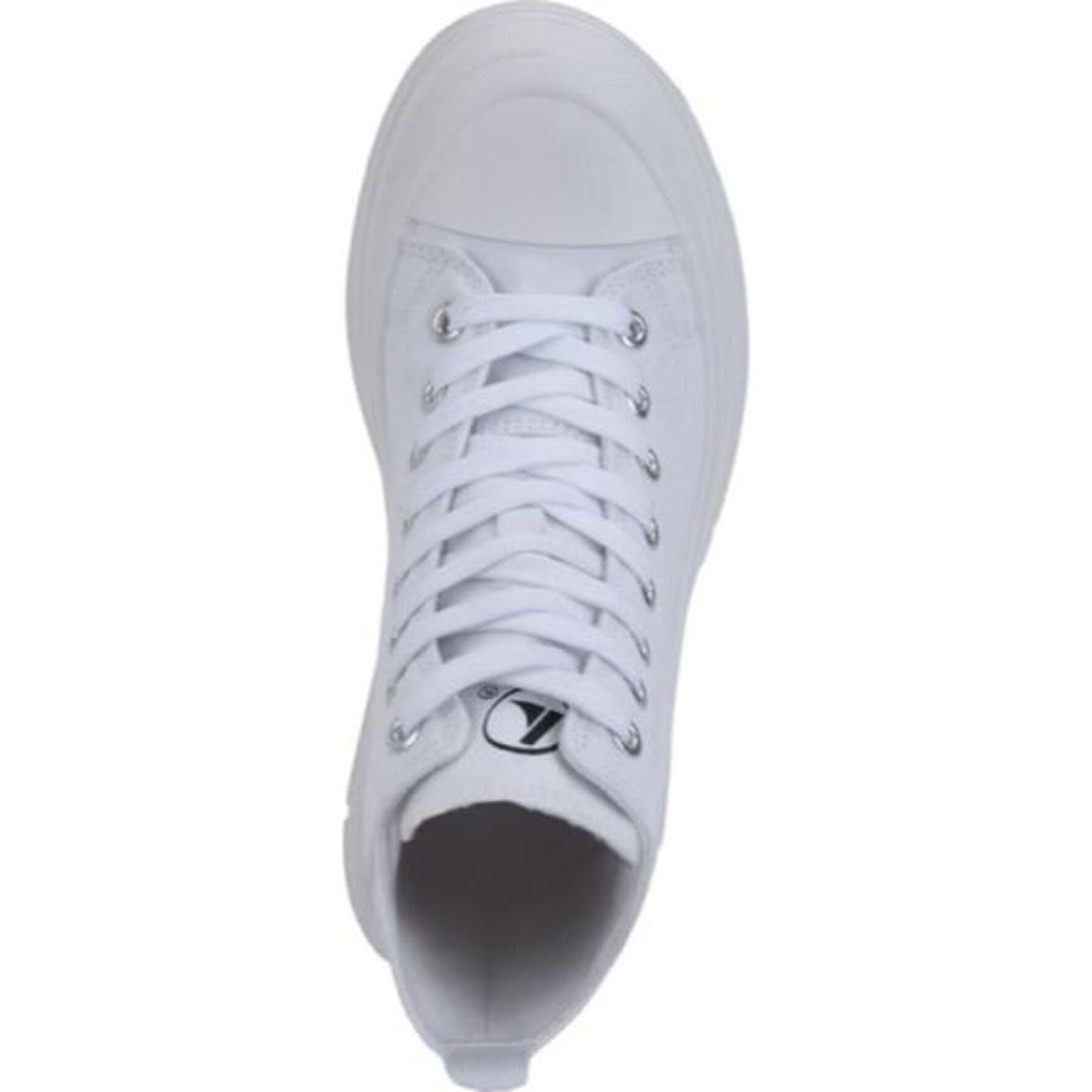 Tenis botín para mujer, con estampado de corazón, color blanco, estilo urbano 1106849