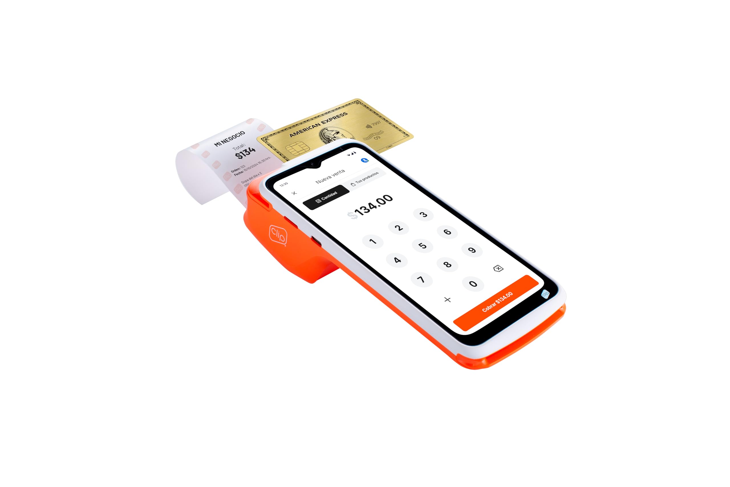 Terminal Clip Total 2 la batería dura mas y puedes tener comandas para tu restaurante