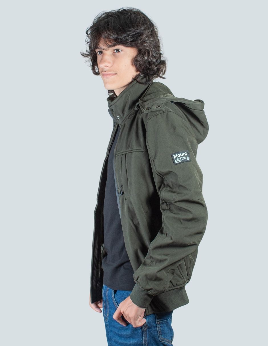Chamarra casual tipo neopreno abrigada RIB