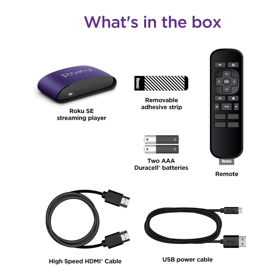 Roku LE HD Reproductor Multimedia, HDMI Alta Velocidad, Control Remoto Simple y Streaming