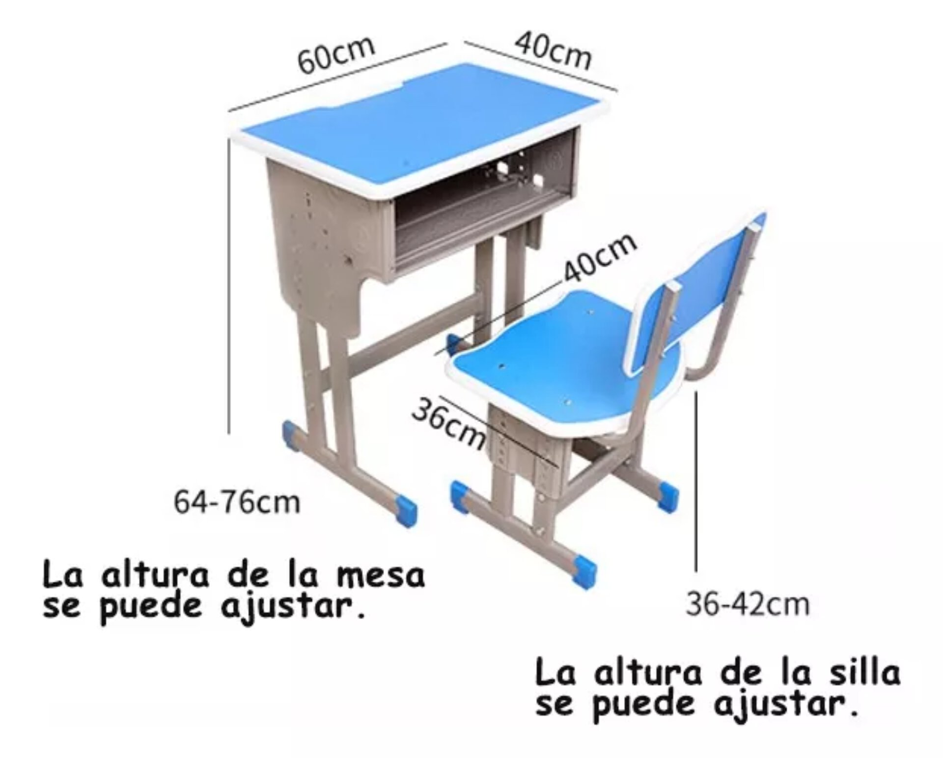 Pupitre Tipo Escritorio Ajustables Ergonómico Para Niños