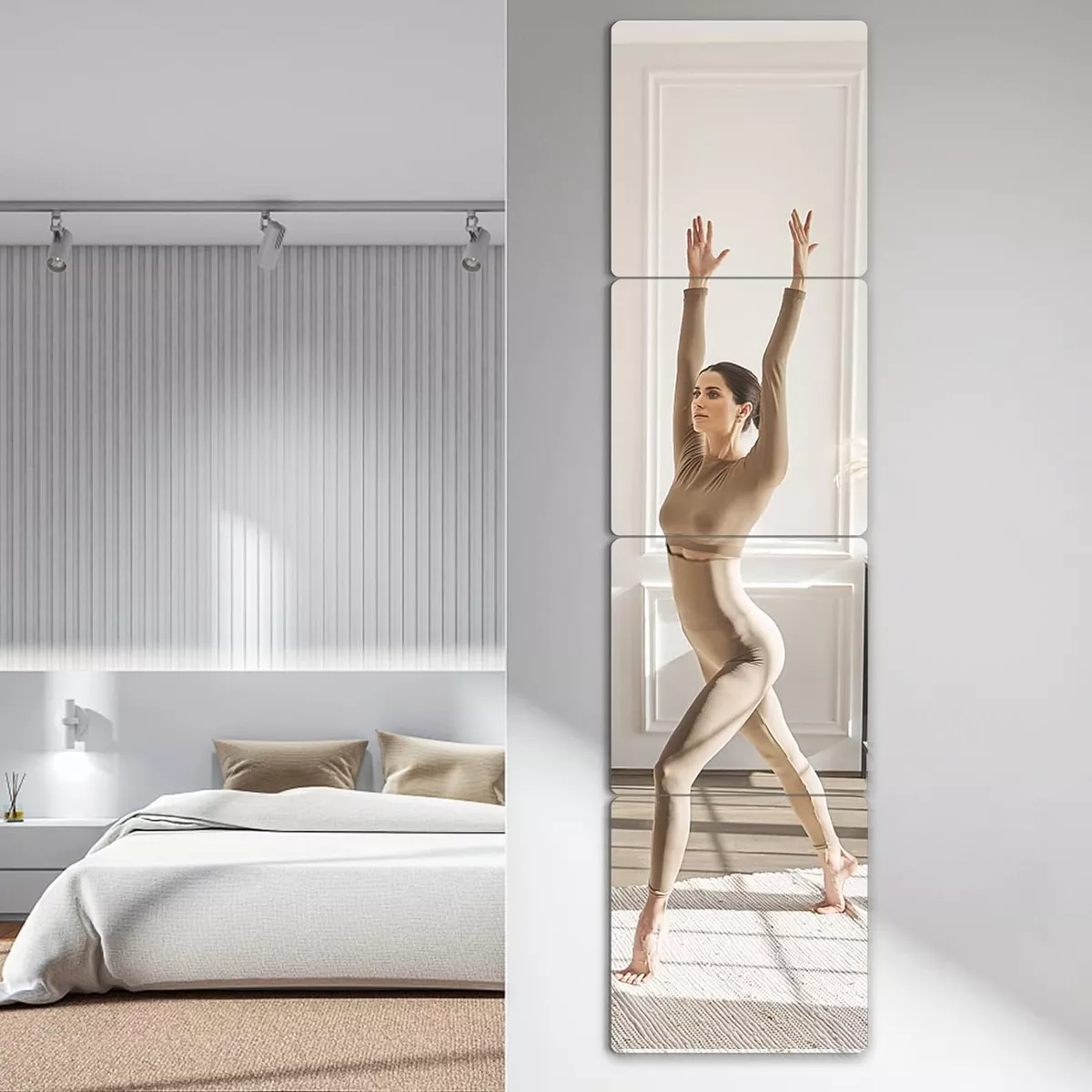 Espejos Pared Adhesivo Acrílico Decorativos Instillable 6pc
