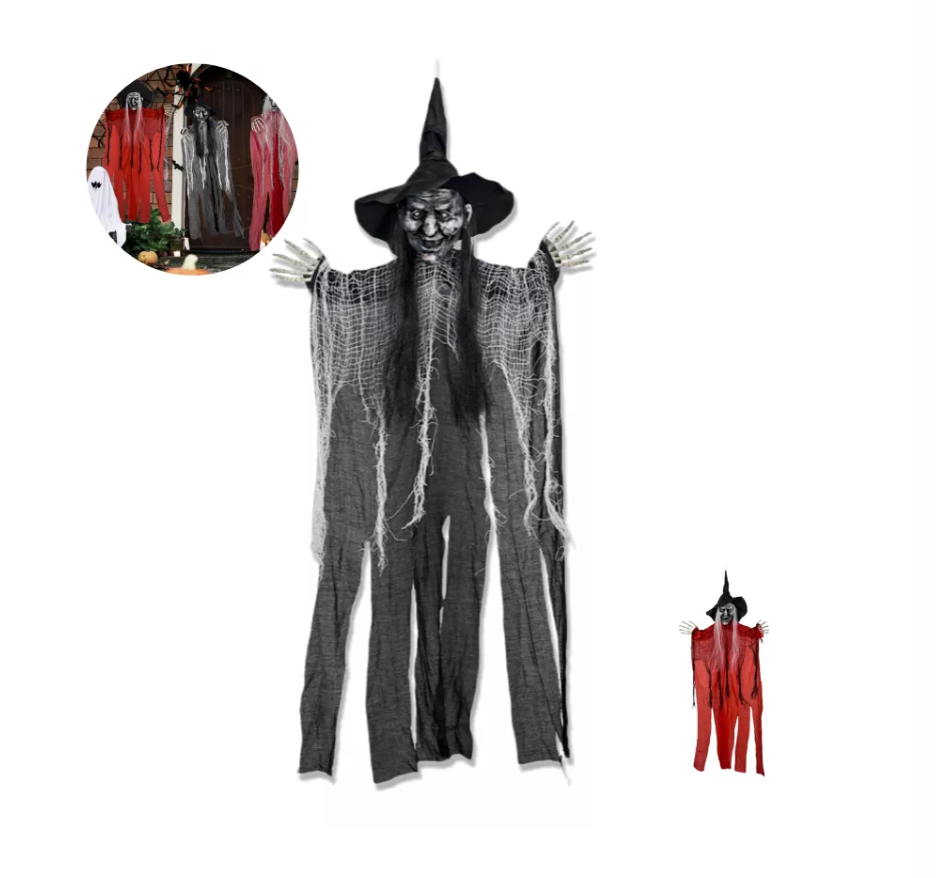Halloween Bruja Colgante Decoración De Fantasmas negro