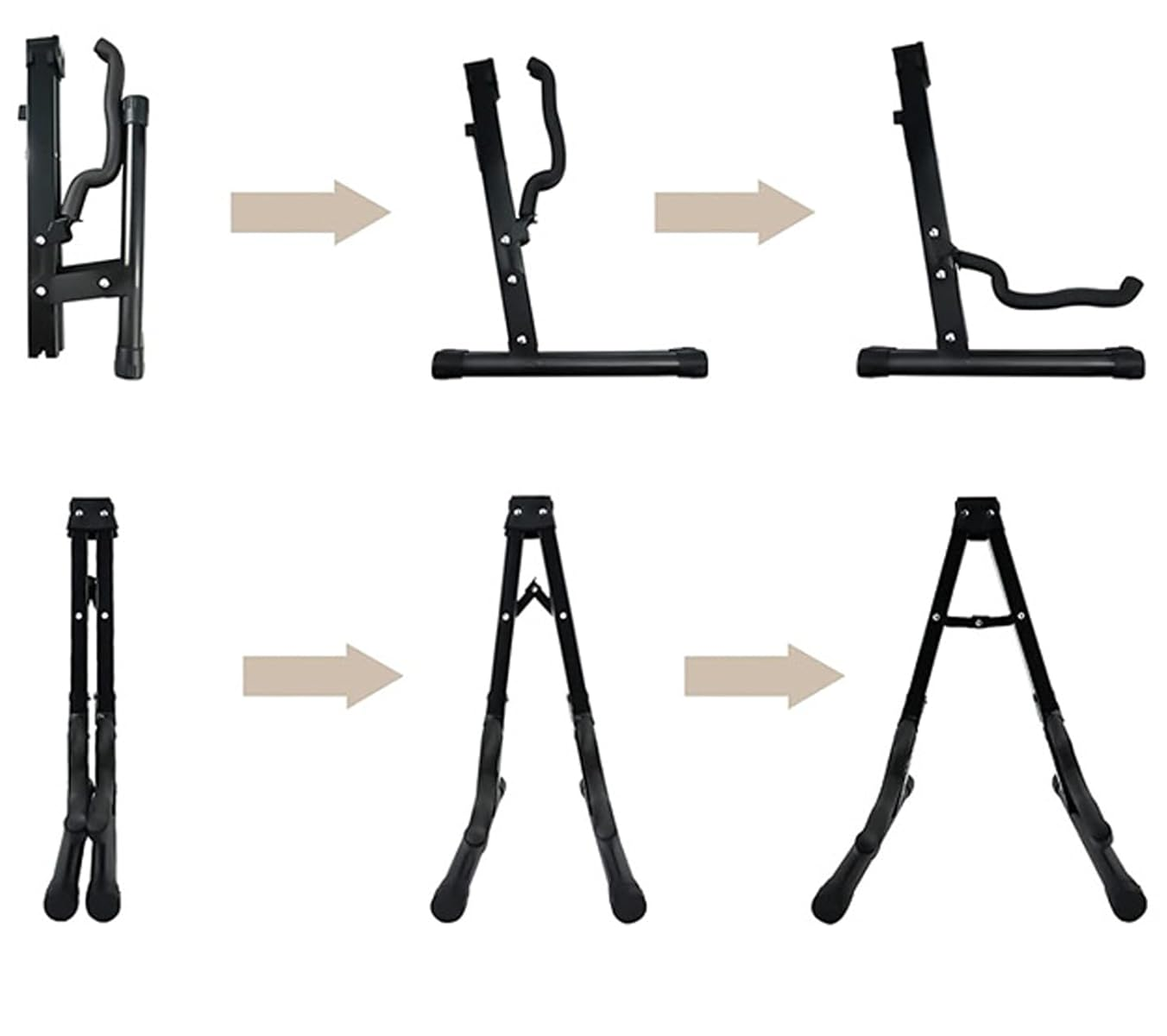 Base De Guitarra Plegable + Soporte De Pared Colgante