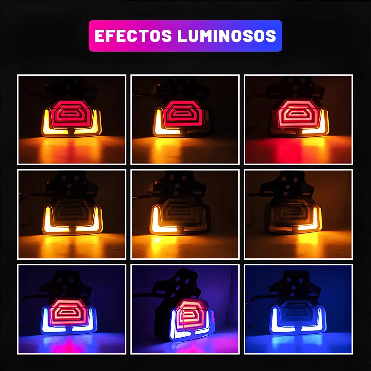 Luz De Freno Stop Motocicleta Moto Direccionales Universal
