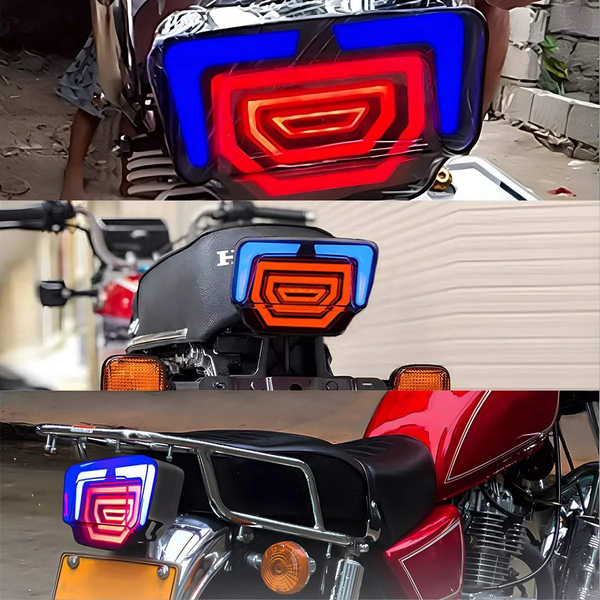 Luz De Freno Stop Motocicleta Moto Direccionales Universal