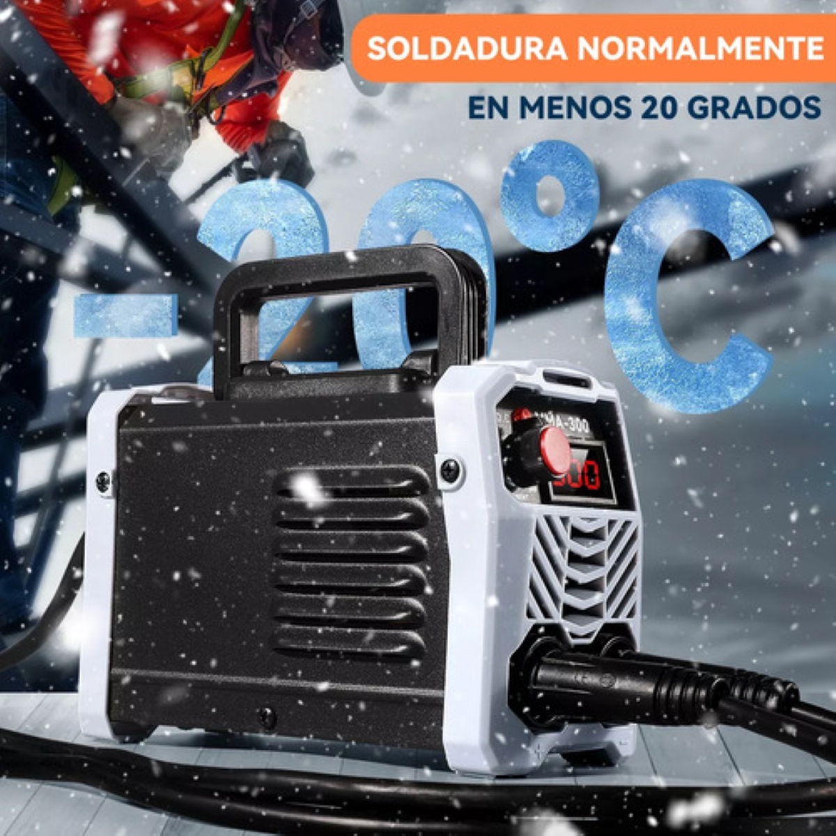 Maquina De Soldar Mini Soldadora Portatil 110v Glimall Mma-300 Con Accesorios Negro