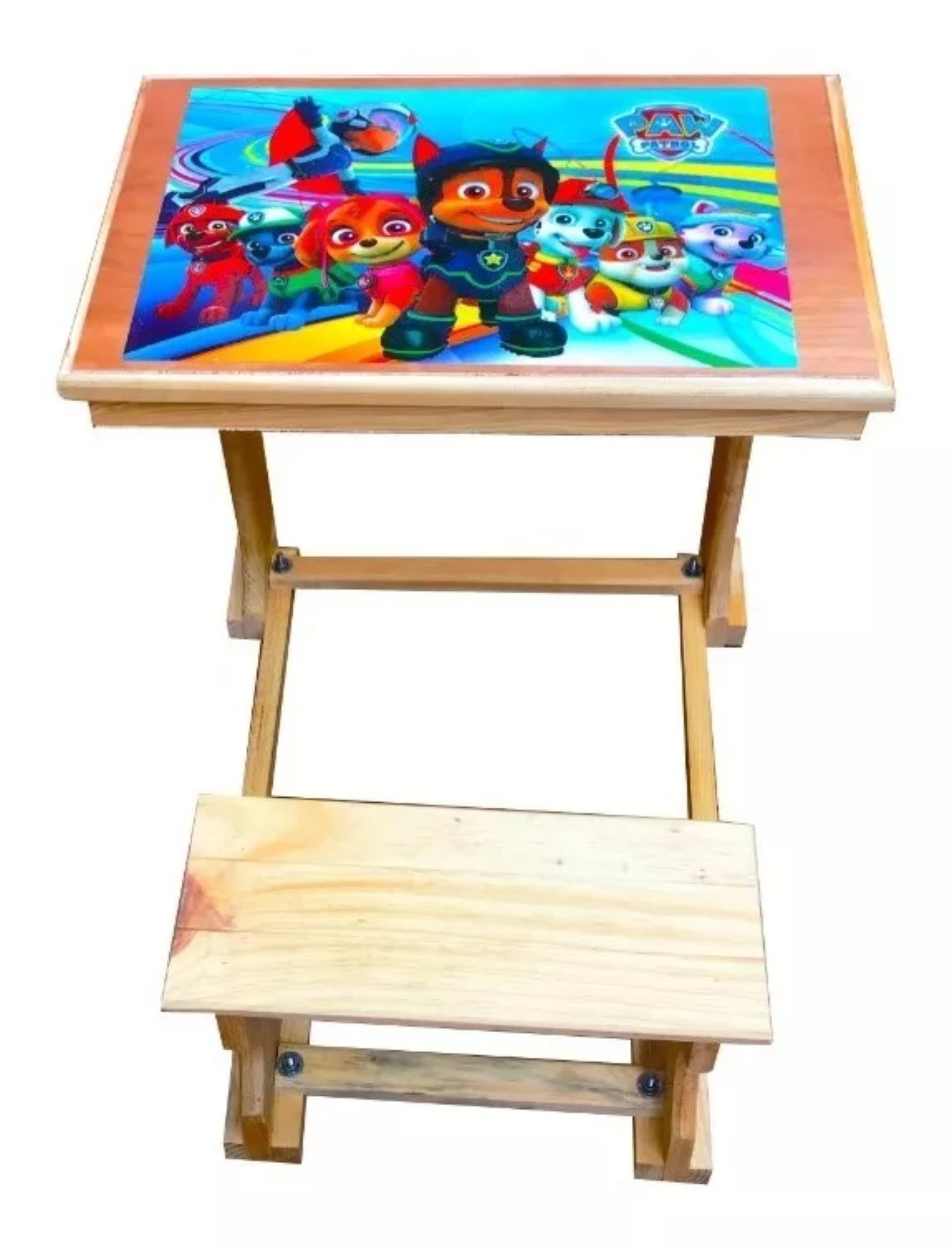 Pupitre Natural Infantil , Mesa Banco De Madera Poster