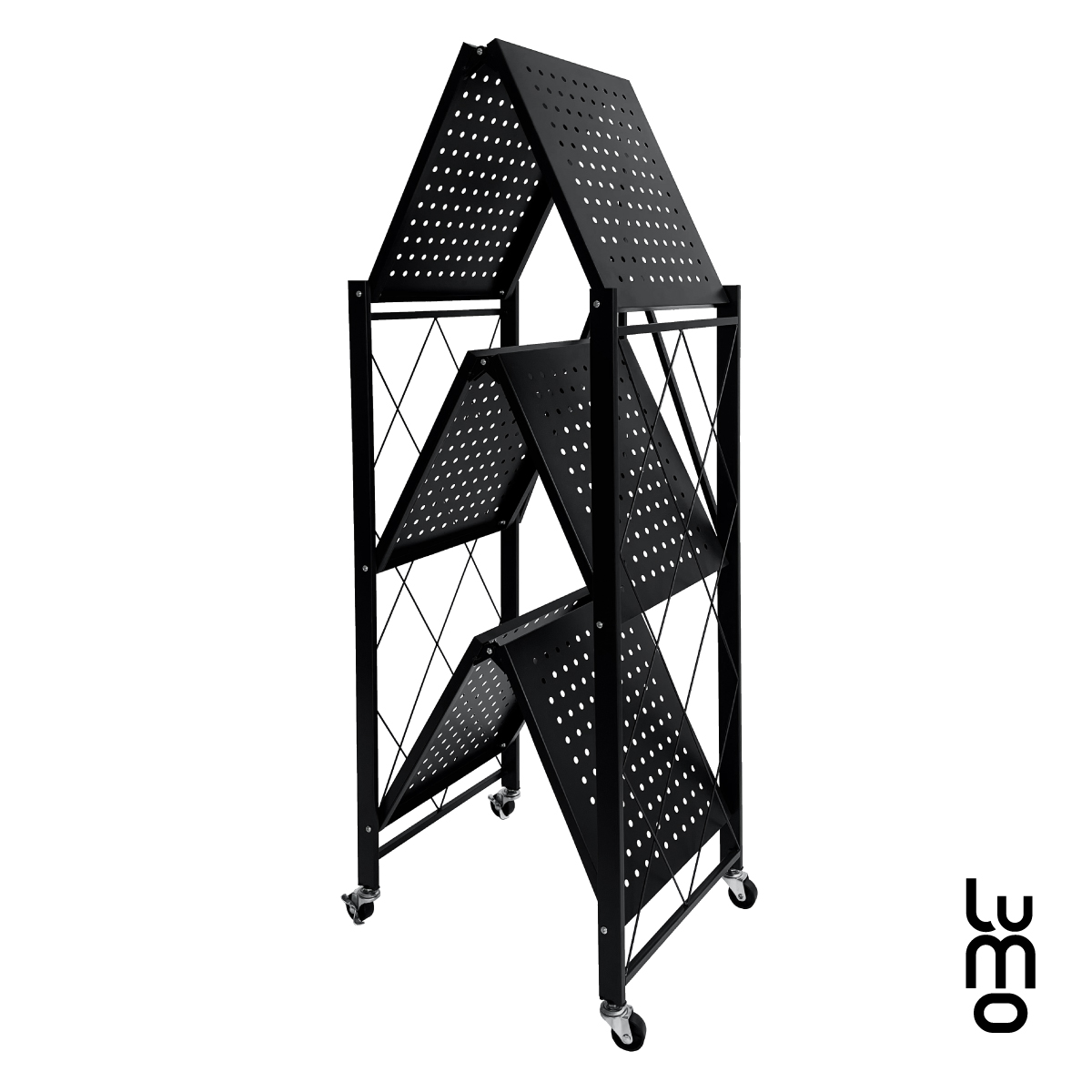 Estante Rack Organizador 3 Niveles Plagable Metalico.