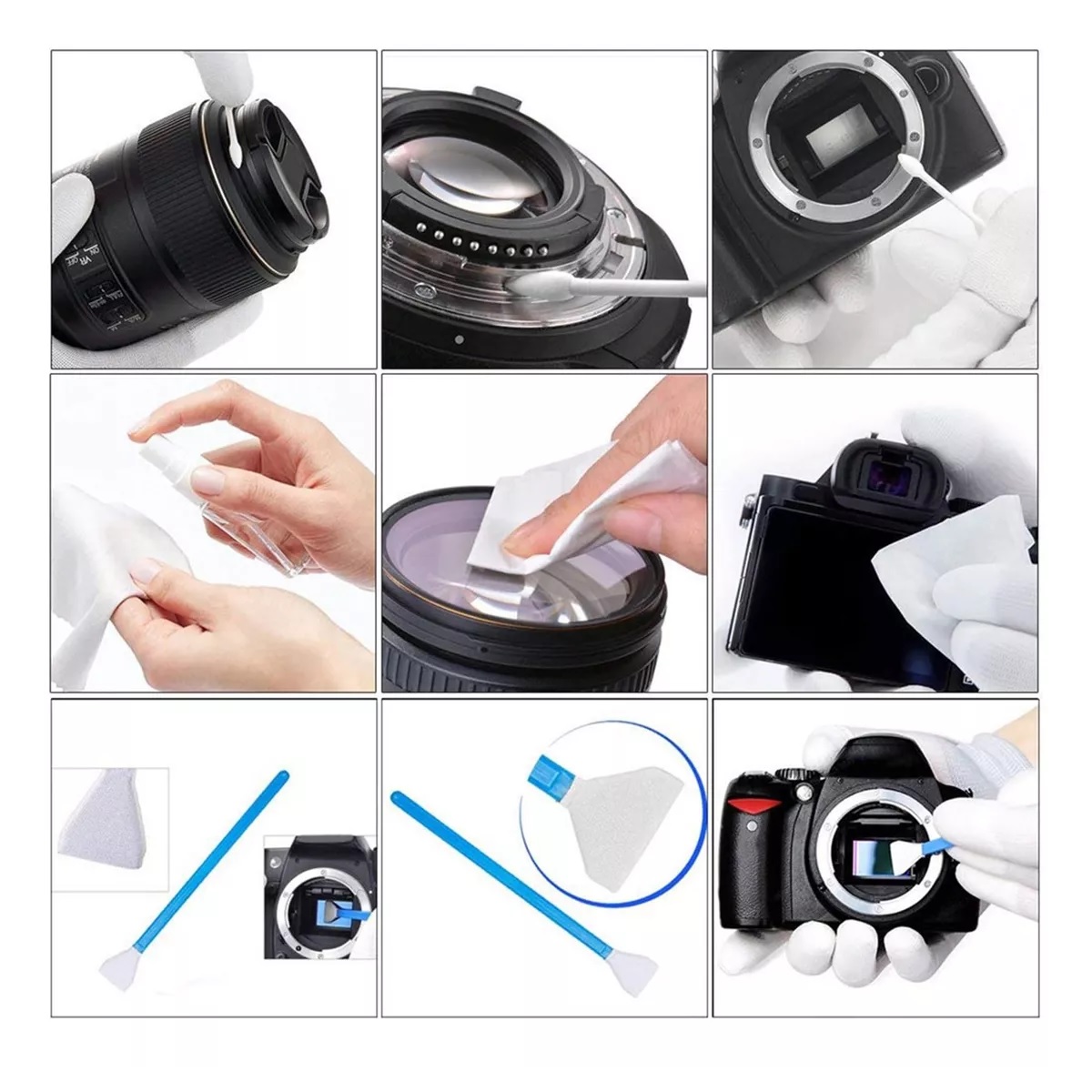 Kit De Limpieza Profesional Para Cámaras Réflex Digitales
