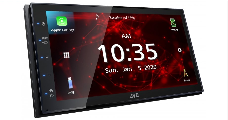 Autoestéreo 2 DIN JVC KW-M560BT Pantalla WVGA de 6,8"/Mirroring /Apple CarPlay/Android Auto/Bluetooth