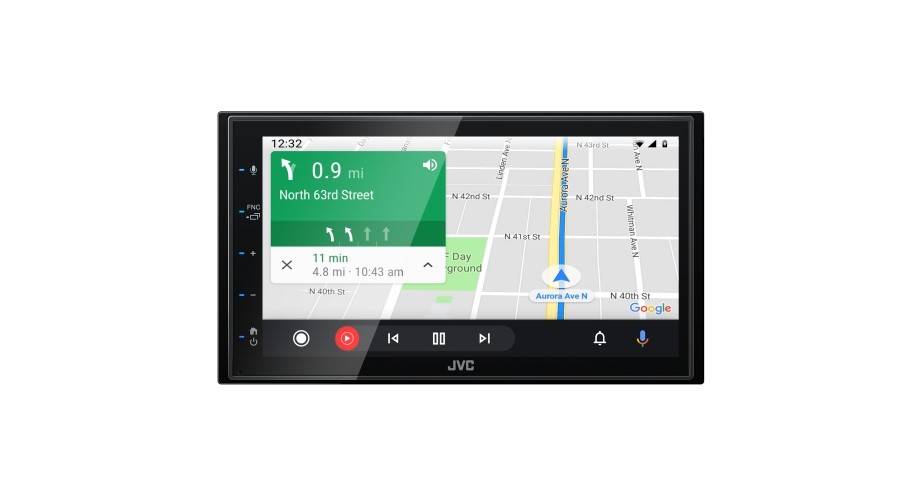 Autoestéreo 2 DIN JVC KW-M560BT Pantalla WVGA de 6,8"/Mirroring /Apple CarPlay/Android Auto/Bluetooth