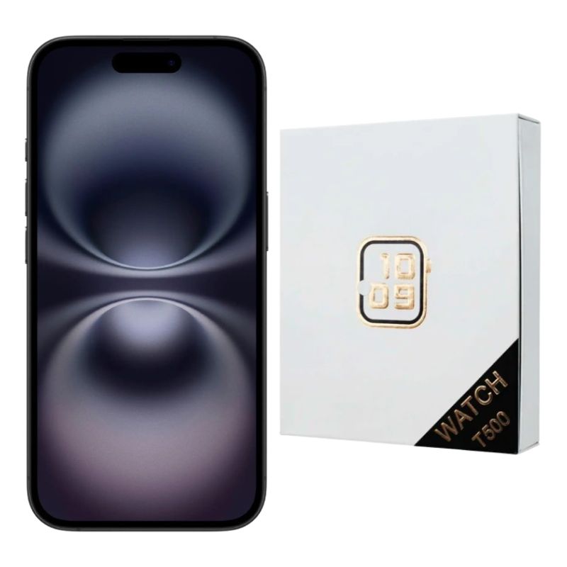 iPhone 16 256GB Negro E-SIM Desbloqueado + Reloj Genérico