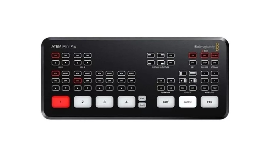 Conmutador Blackmagic Design Atem Mini Pro Hdmi, de 4 Entradas  Transmisión en Vivo 