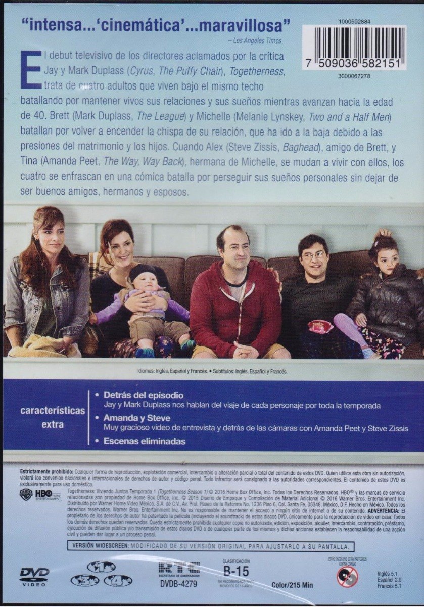 Togetherness Viviendo Juntos Primera Temporada 1 Uno Dvd