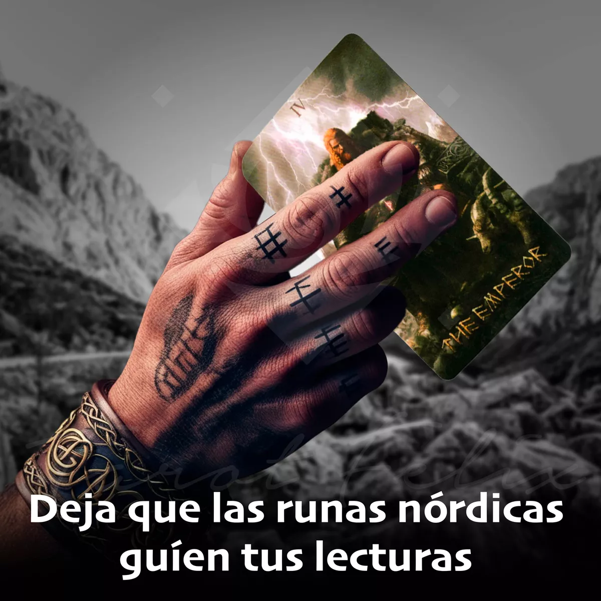 Tarot De Runas Vikingas Sabiduría Ancestral De Los Dioses - 78 Cartas