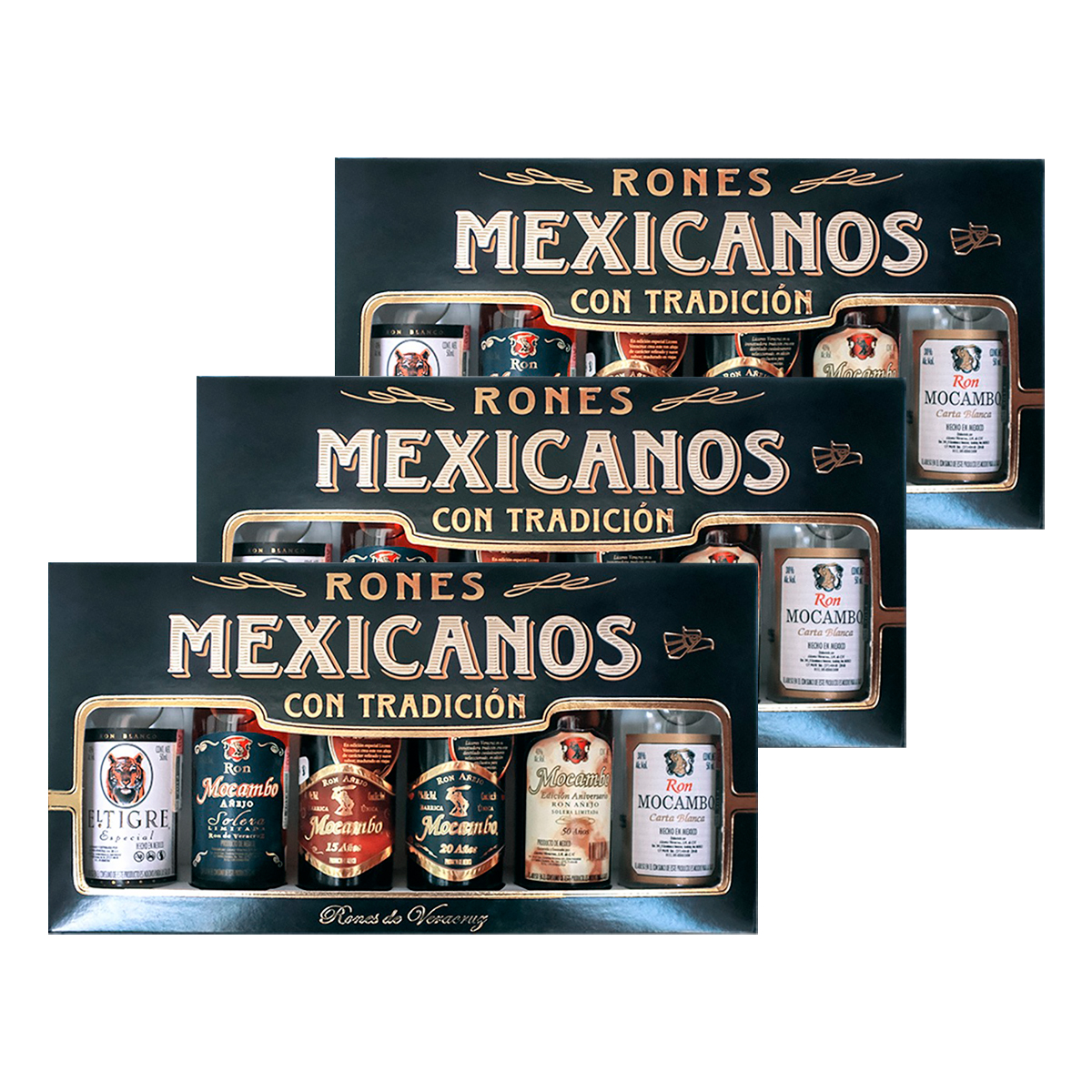 Tripack Estuche Rones Mexicanos Con Tradición 50ml