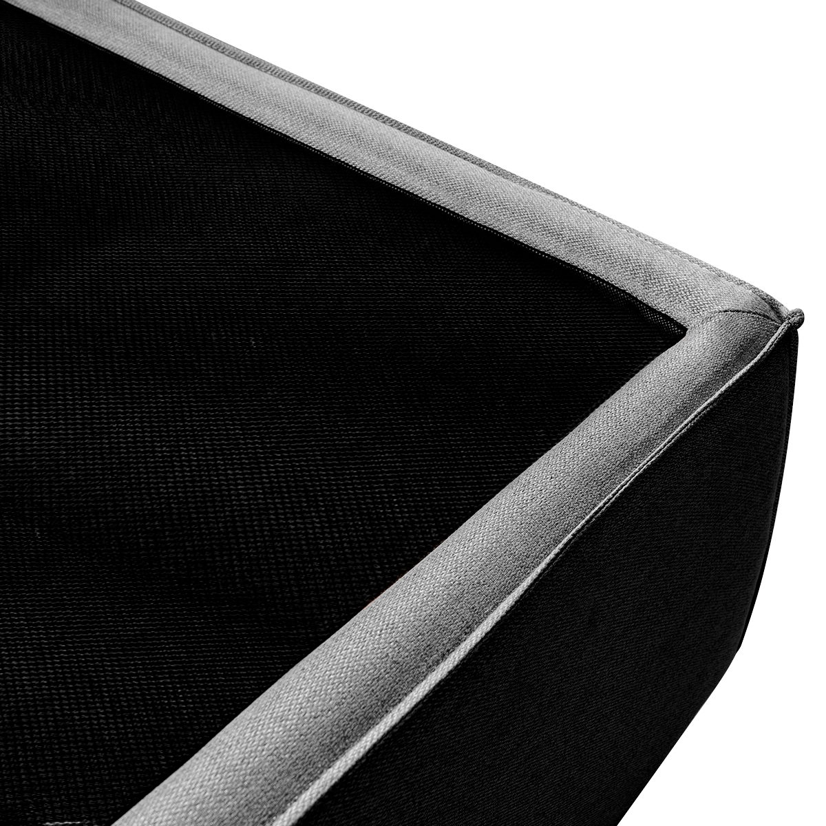 Base Individual Para Colchón Roomi  Box Tapizado Gris