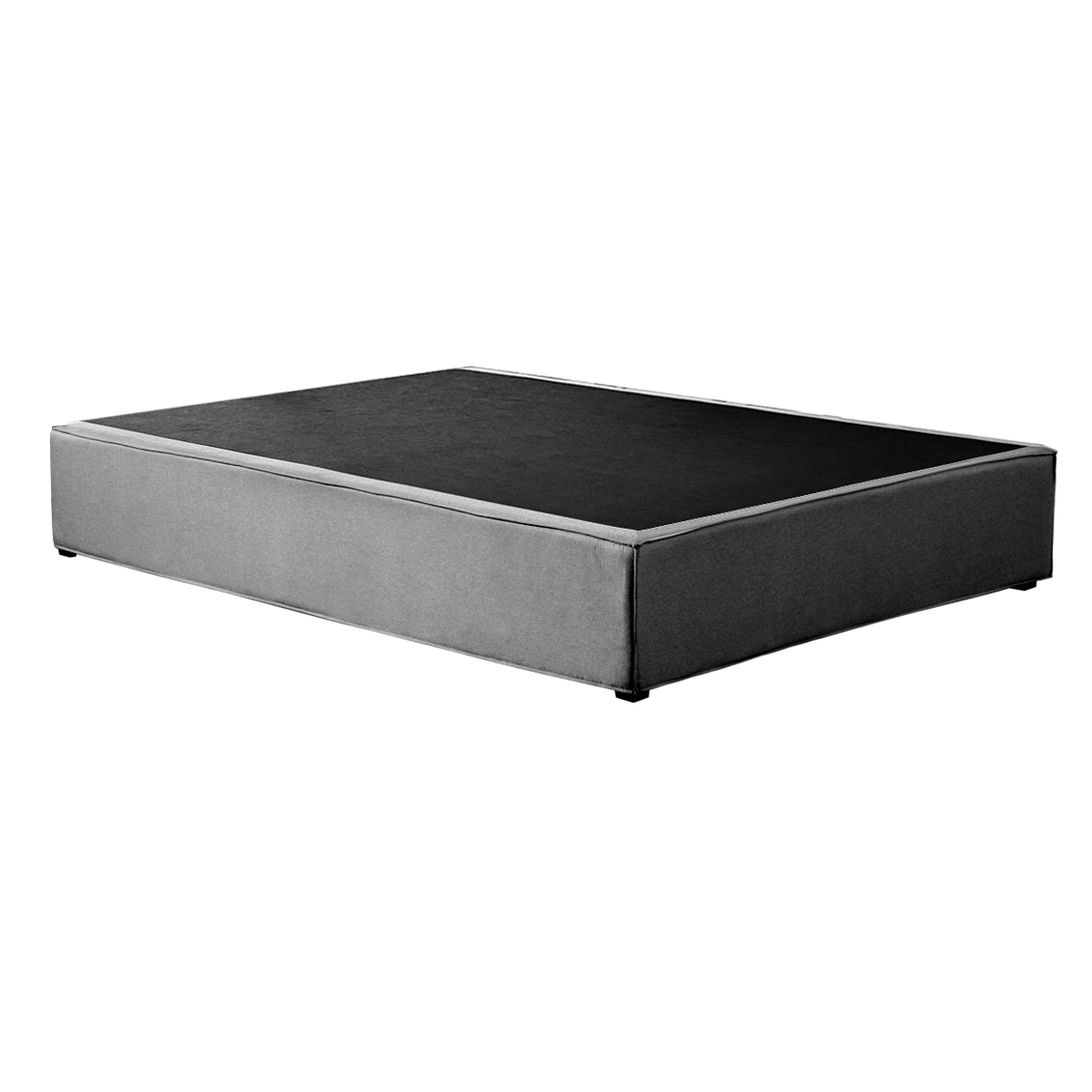 Base Individual Para Colchón Roomi  Box Tapizado Gris