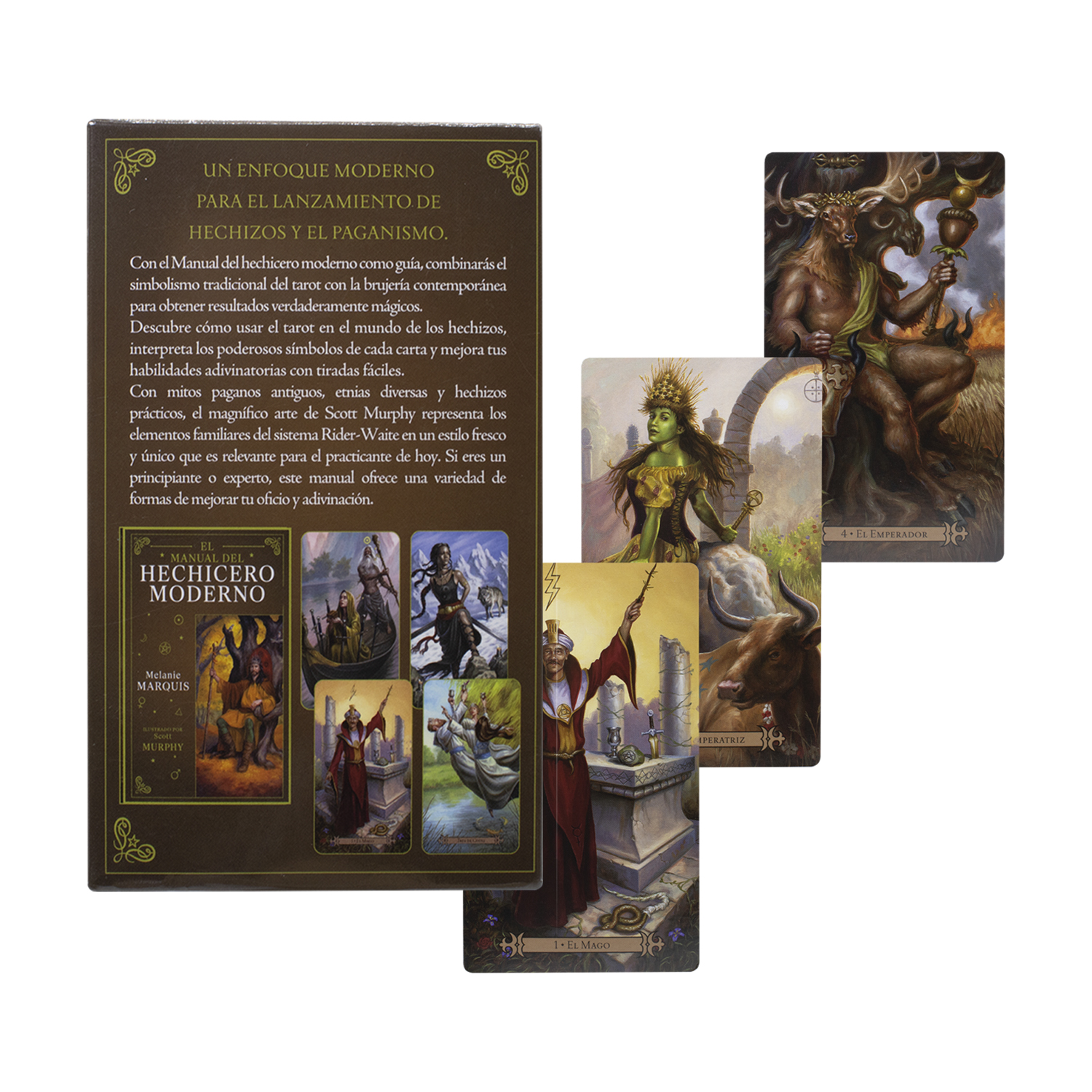 Mazo Cartas Tarot Del Hechicero Moderno Manual En Español - 78 Cartas