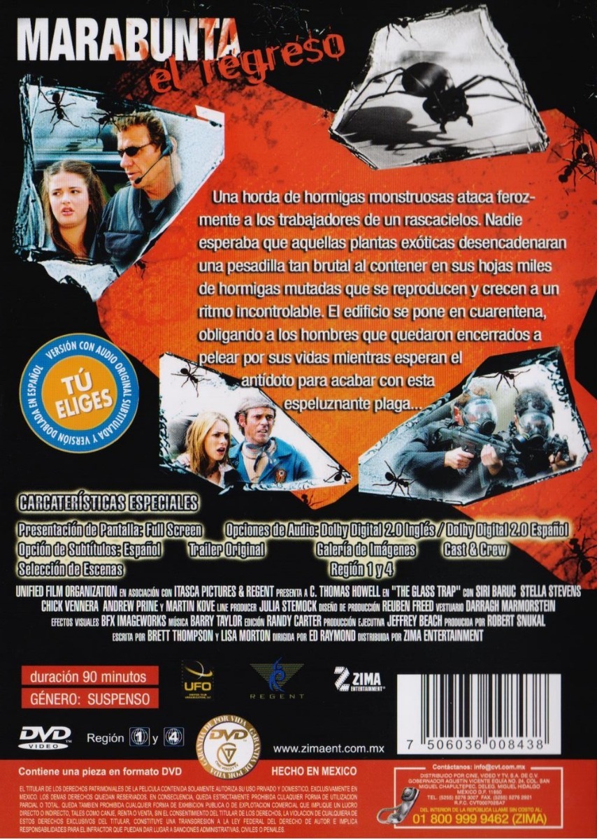Marabunta El Regreso The Glass Trap Pelicula Dvd