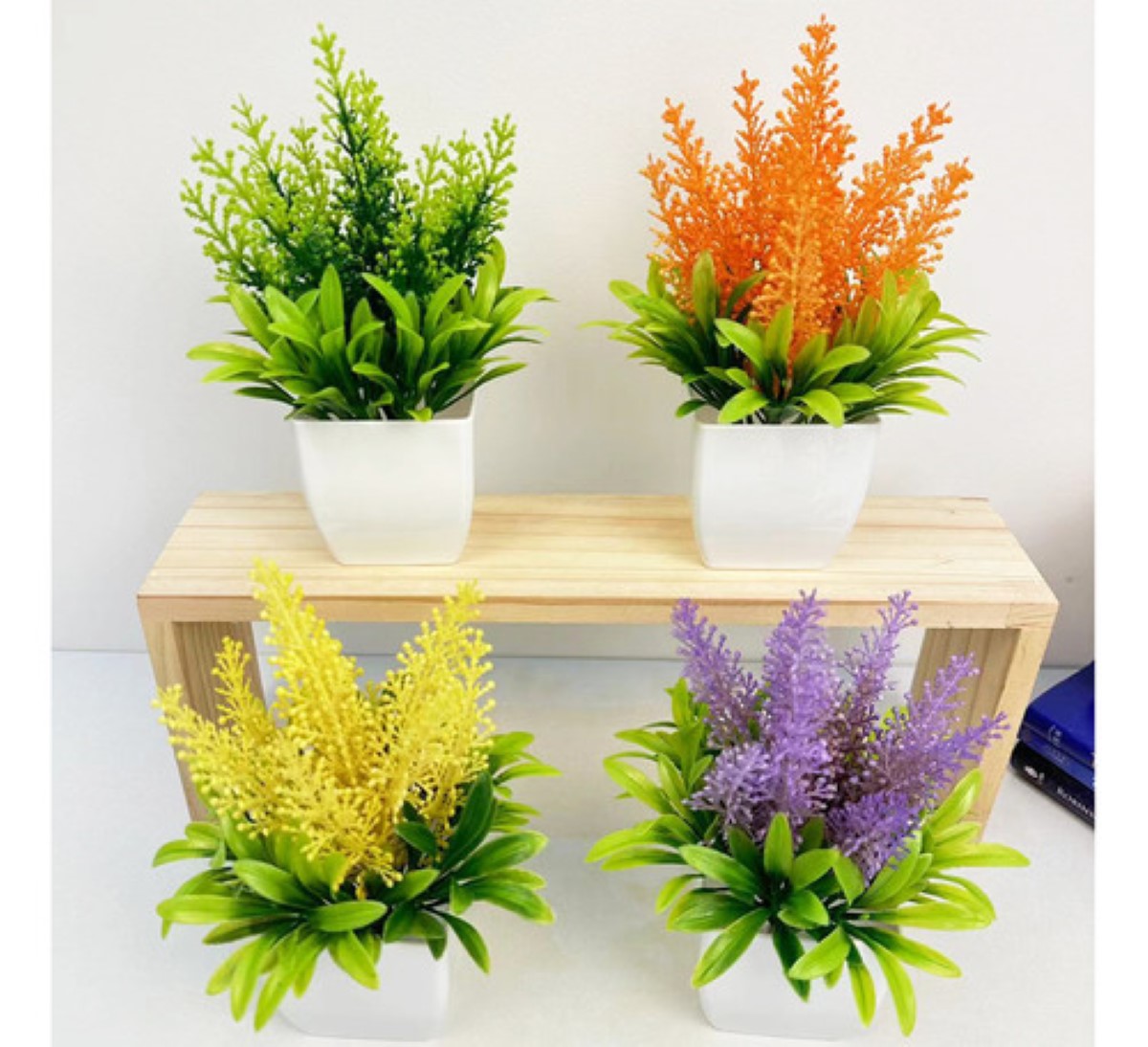 Plantas Artificiales Decorativas Macetas,flores Artificiales3