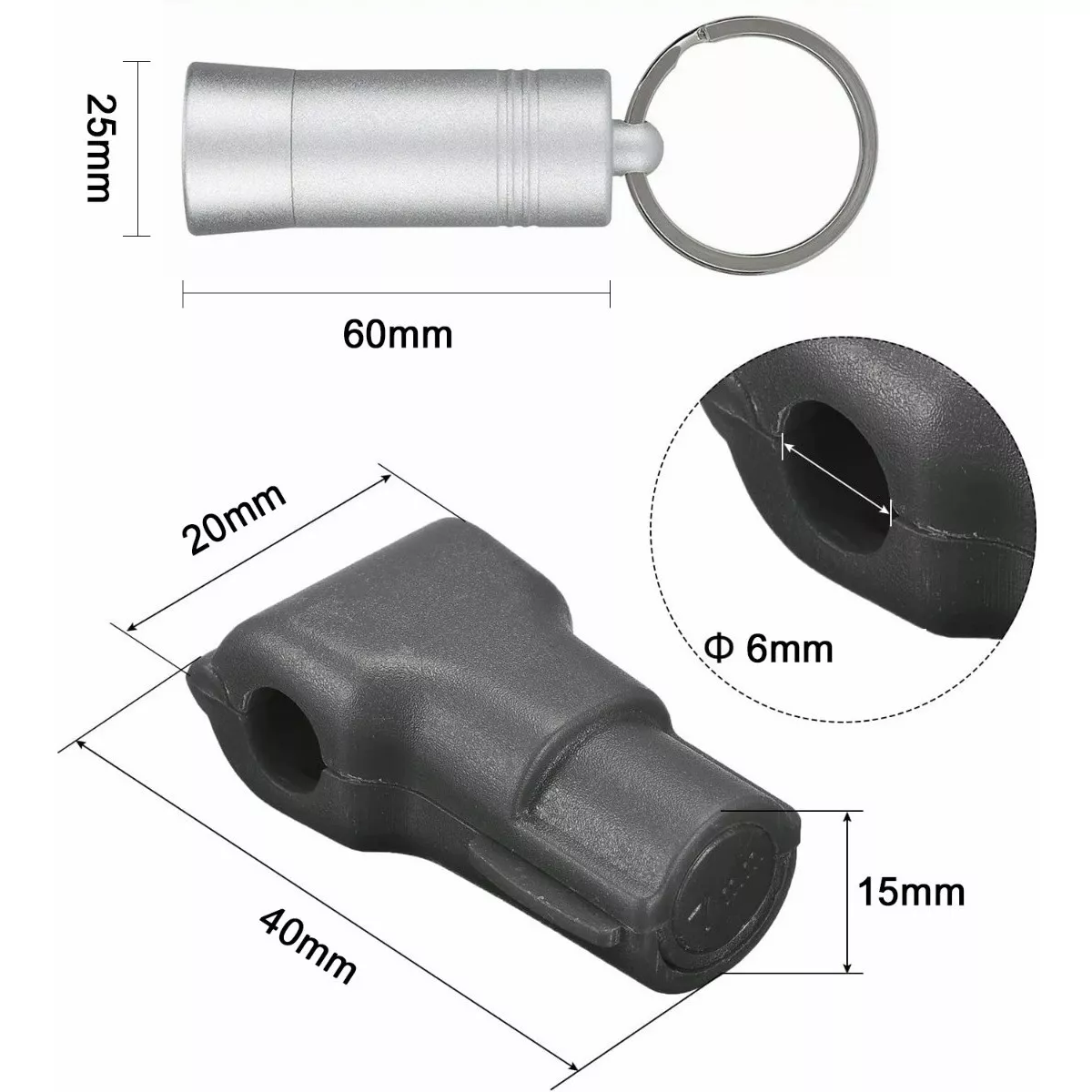 50 Pcs Candados Ganchos Exhibidor Negro Y 1 Llave Magnética