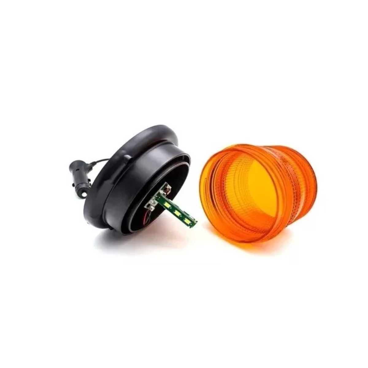 Torreta Led Ambar 12~24v Estrobo C/iman 16w 12 Leds