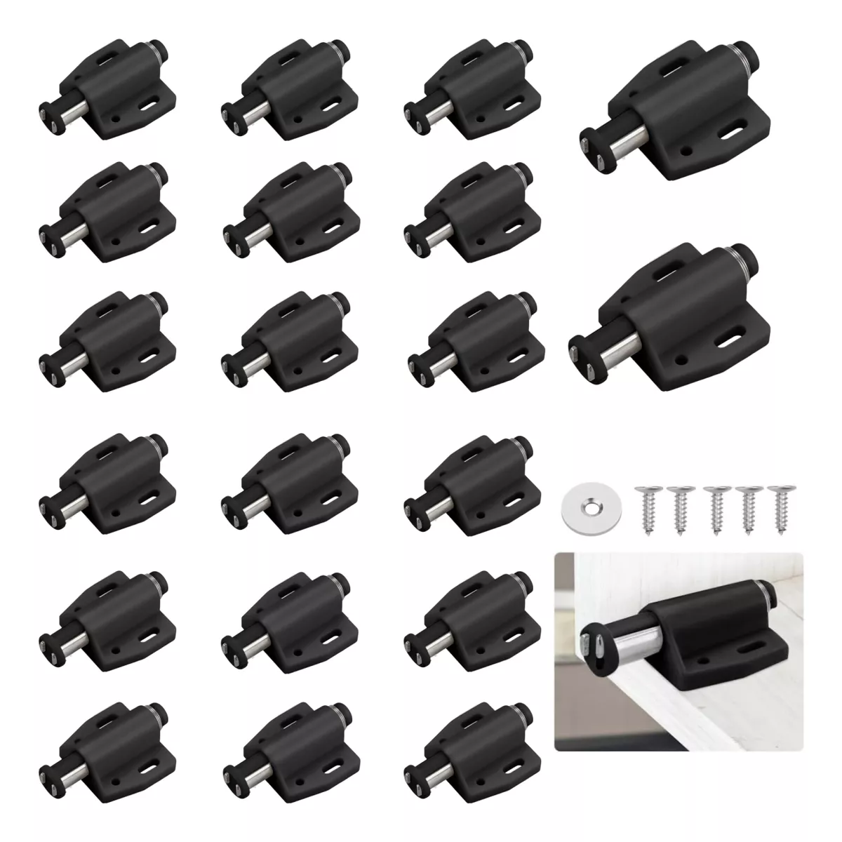 Resbalón Imán Automático Sencillo Magnético Push 20 Pcs