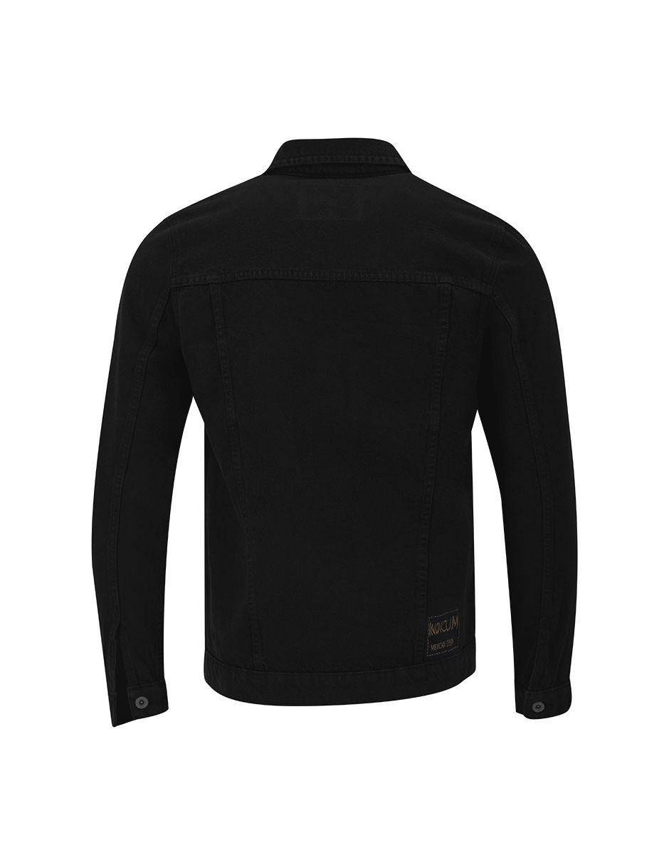 SET DE 2 CHAMARRAS DE MEZCLILLA BÁSICAS NEGRO, AMARILLO INDICUM HOMBRE