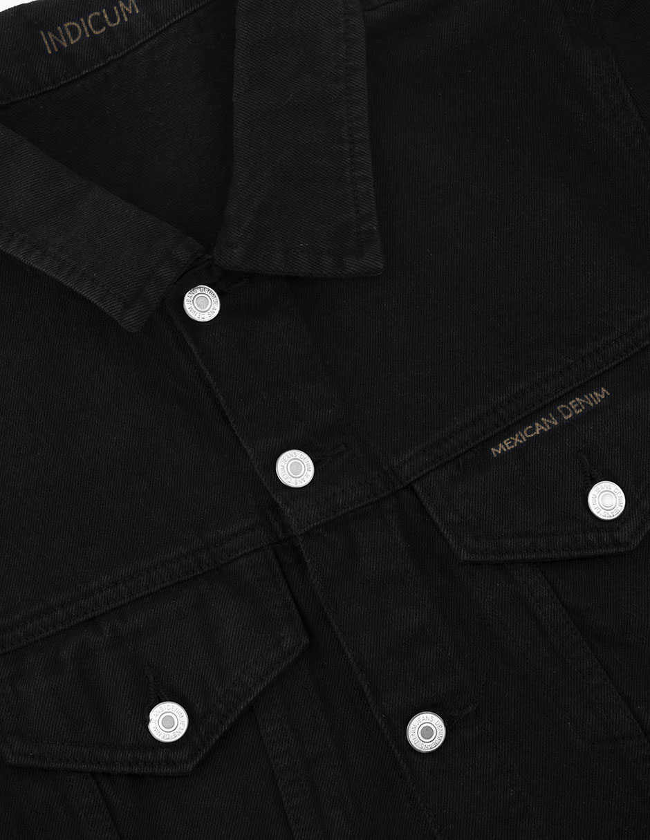 SET DE 2 CHAMARRAS DE MEZCLILLA BÁSICAS NEGRO, AMARILLO INDICUM HOMBRE