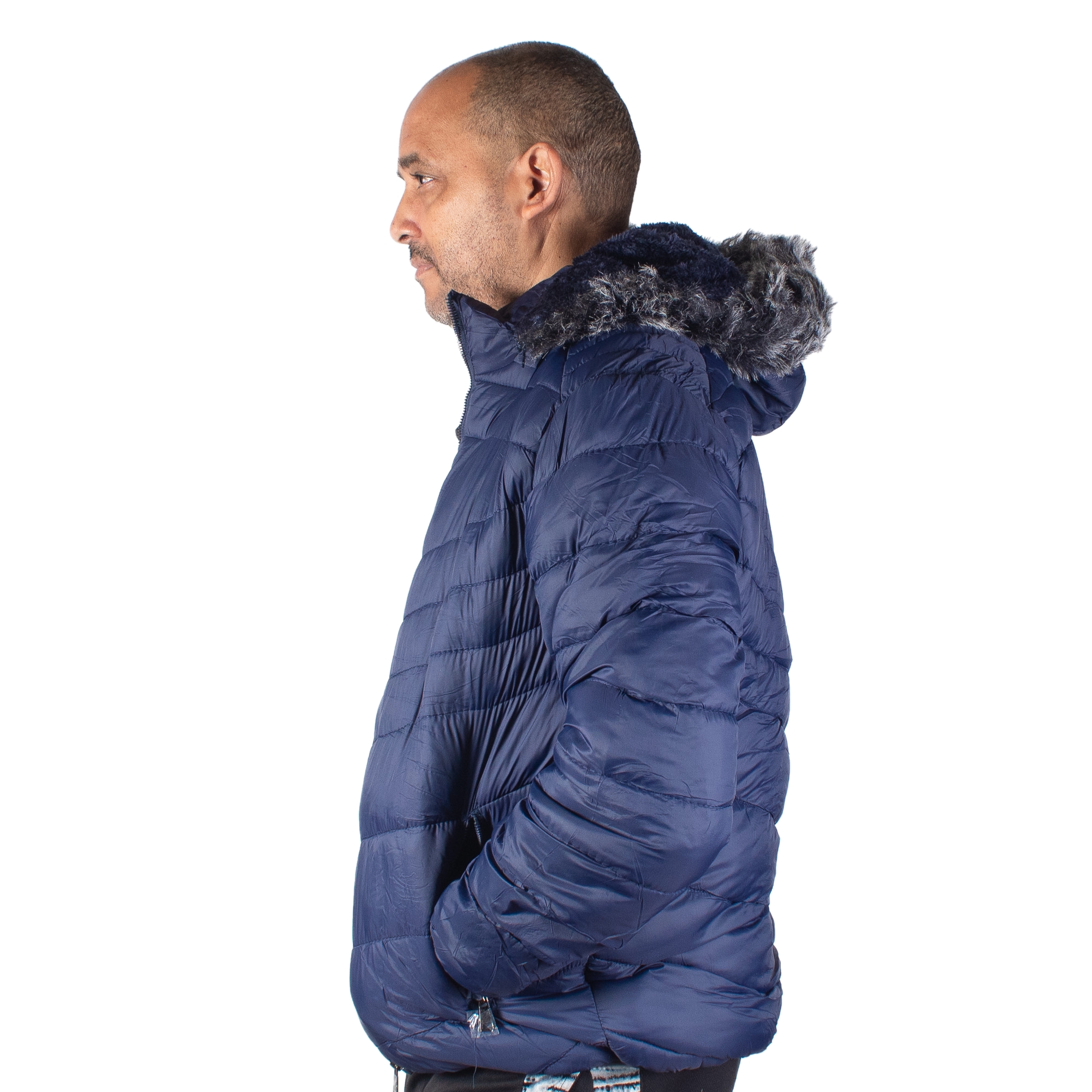 Chamarra Hombre Invierno. Ligera Y Abrigada. Con Capucha