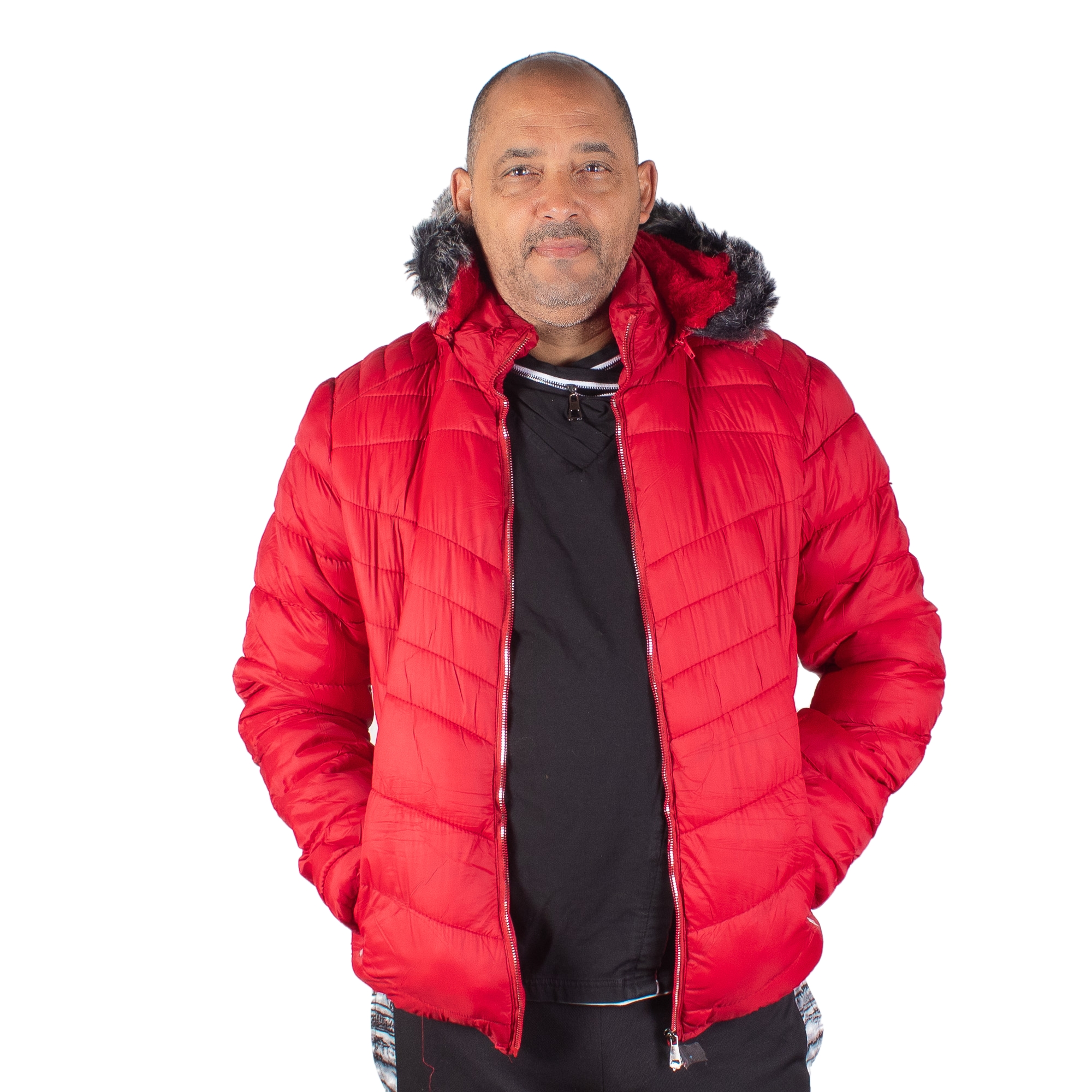 Chamarra Hombre Invierno. Ligera Y Abrigada. Con Capucha